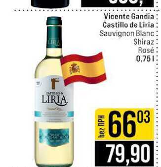 Vicente Gandia Castillo de Liria Sauvignon Blanc Shiraz Rosé 0,75l