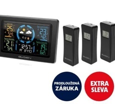 Meteorologická stanice GoGEN ME 3397 B, 3 čidla černá