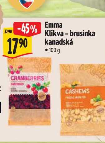   Emma Klikva brusinka kanadská 100 g 