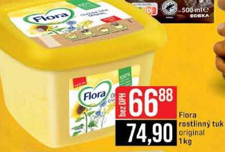 Flora rostlinný tuk original 1kg 
