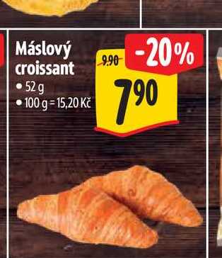 Máslový croissant 52 g 