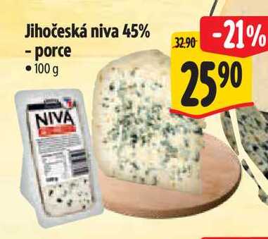Jihočeská niva 45% - porce 100 g 
