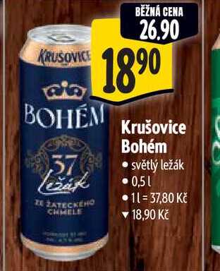   Krušovice Bohém 0,5 l