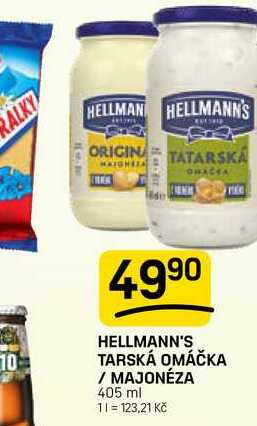 HELLMANN'S TARSKÁ OMÁČKA / MAJONÉZA 405 ml 