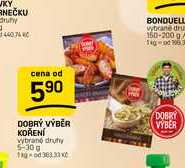 DOBRÝ VÝBĚR KOŘENÍ vybrané druhy 5-30g