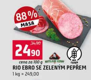 RIO EBRO SE ZELENÝM PEPŘEM 100g
