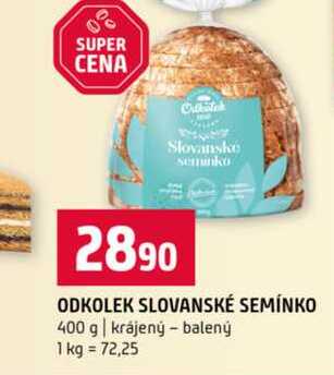 ODKOLEK SLOVANSKÉ SEMÍNKO 400 g krájený balený 