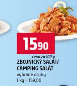 ZBOJNICKÝ SALÁT CAMPING SALÁT vybrané druhy 100g