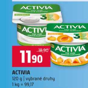 ACTIVIA 120 g vybrané druhy