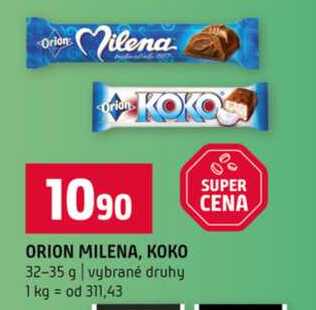 ORION MILENA, KOKO 32-35 g vybrané druhy