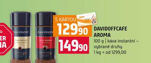 DAVIDOFFCAFE AROMA 100 g káva instantní vybrané druhy