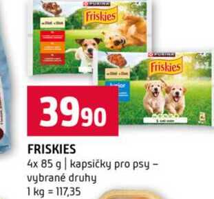 Friskies 4x 85 g kapsičky pro psy vybrané druhy