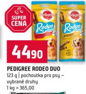 PEDIGREE RODEO DUO 123 g pochoutka pro psy vybrané druhy