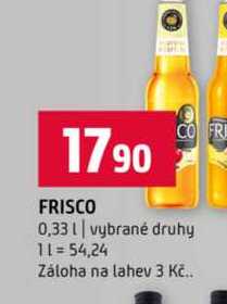 FRISCO 0,33l vybrané druhy
