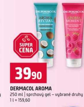 DERMACOL AROMA 250 ml sprchový gel vybrané druhy