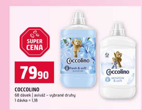 COCCOLINO 68 dávek aviváž vybrané druhy
