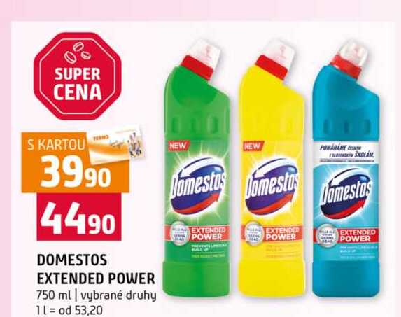 DOMESTOS EXTENDED POWER 750 ml vybrané druhy
