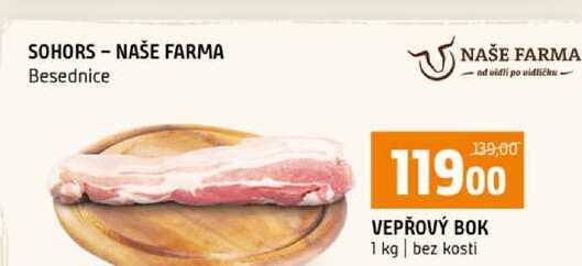 VEPŘOVÝ BOK 1 kg bez kosti 