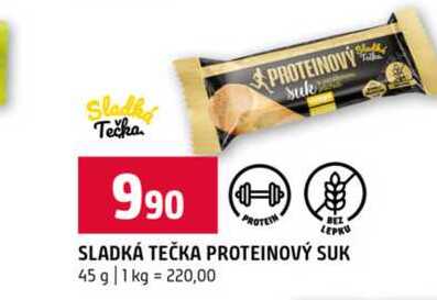 SLADKÁ TEČKA PROTEINOVÝ SUK 45 g 