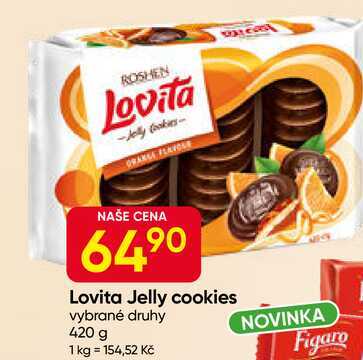 ROSHEN Lovita Jelly cookies vybrané druhy 420 g 