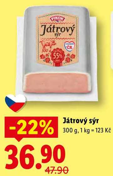 Játrový sýr, 300 g