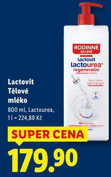 Lactovit Tělové mléko, 800 ml