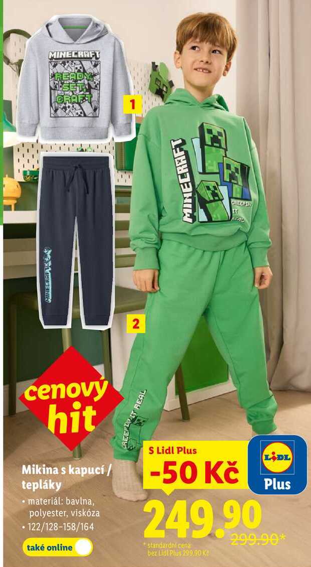 Mikina s kapucí/tepláky