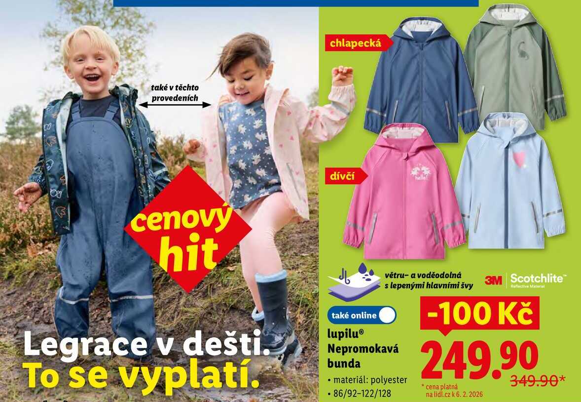 lupilu Nepromokavá bunda