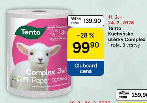 Tento Kuchyňské utěrky Complex, 1 role