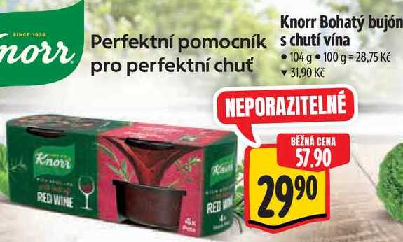 Knorr Bohatý bujón s chutí vína, 112 g