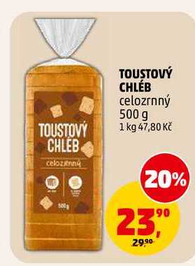 TOUSTOVÝ CHLÉB celozrnný, 500 g
