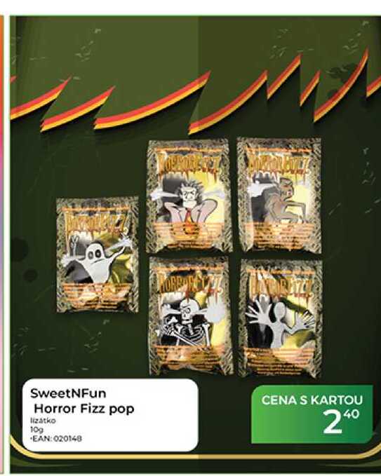 SweetNFun Horror Fizz pop lízátko 10g 