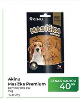 Akinu Masíčka Premium pamlsky pro psy 75 g