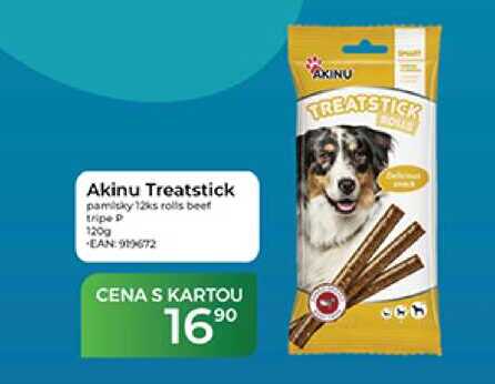 Akinu Treatstick pamlsty 12ks rolls bef tripe P 120g