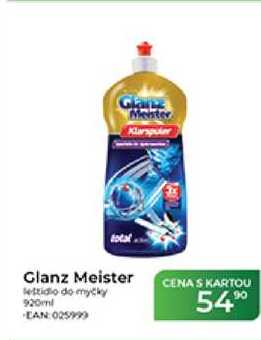 Glanz Meister leštidlo do myčky 920ml