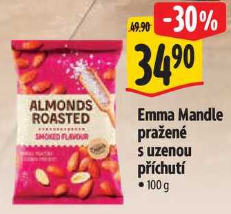 Emma Mandle pražené s uzenou příchutí, 100 g