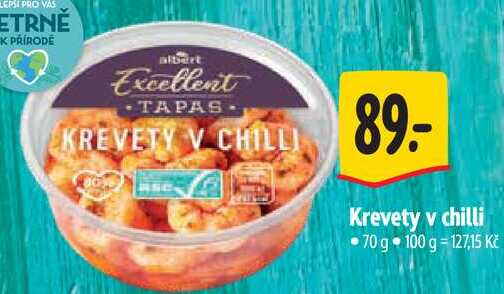 Krevety v chilli, 70 g