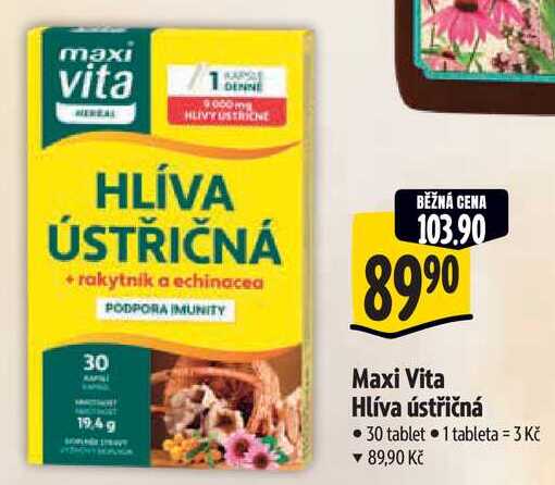 Maxi Vita Hlíva ústřičná, 30 tablet