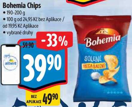 Bohemia Chips, 190-200 g