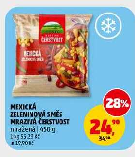 MEXICKÁ ZELENINOVÁ SMĚS MRAZIVÁ ČERSTVOST, 450 g