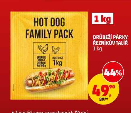 DRŮBEŽÍ PÁRKY ŘEZNÍKŮV TALÍŘ, 1 kg