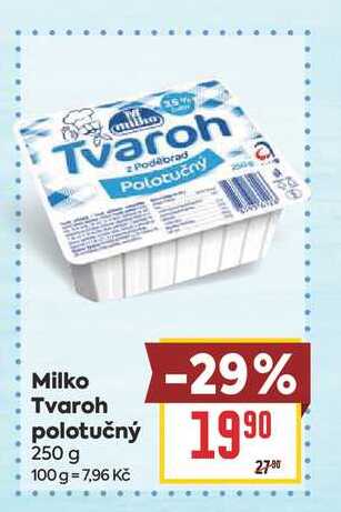 Milko Tvaroh polotučný 250 g