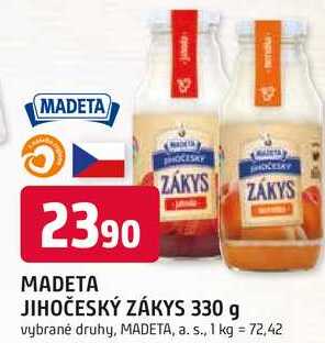 MADETA JIHOČESKÝ ZÁKYS 330 g