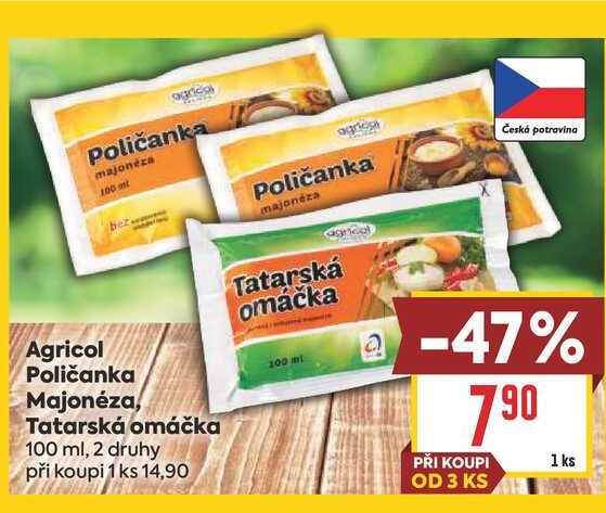 Poličanka Majonéza, Tatarská omáčka 100 ml