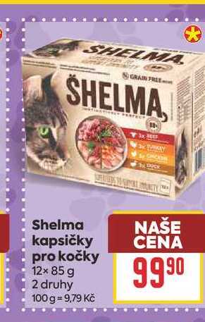 Shelma kapsičky pro kočky 12× 85 g  