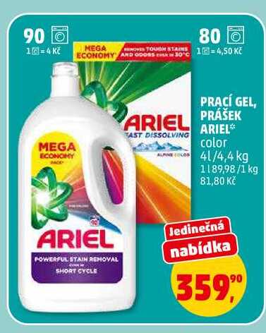 PRACÍ GEL ARIEL, 4 l