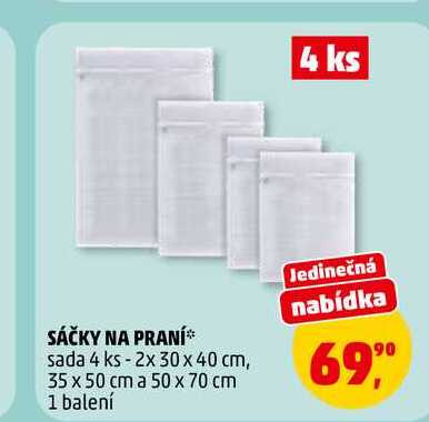 SÁČKY NA PRANÍ, 4 ks
