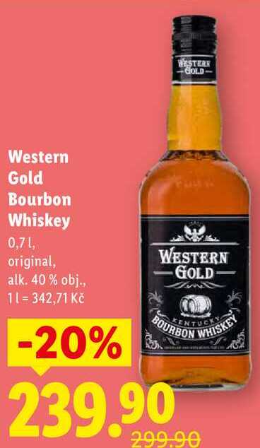 Western Gold Bourbon Whiskey, 0,7 l