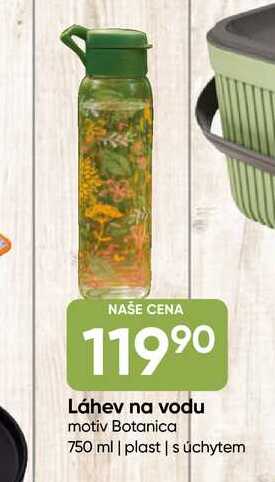Láhev na vodu motiv Botanica 750 ml 