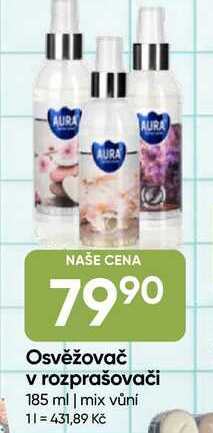AURA Osvěžovač v rozprašovači 185 ml 